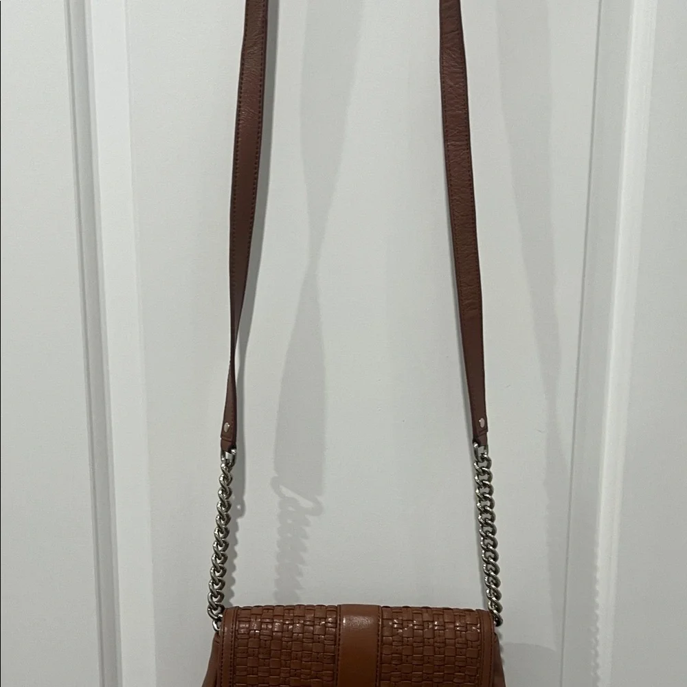 Banana‎ Republic Tan Woven Crossbody Bag